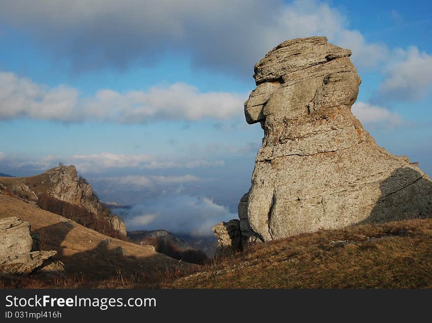 The last days of autumn. Crimea, Demerdzhi, the Valley of Ghosts. The last days of autumn. Crimea, Demerdzhi, the Valley of Ghosts