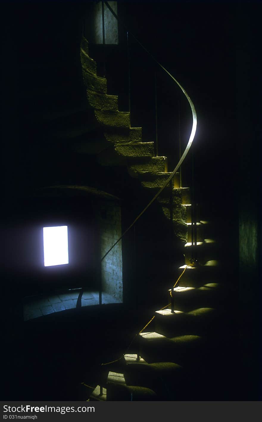 Spiral staircase taken in the north of England