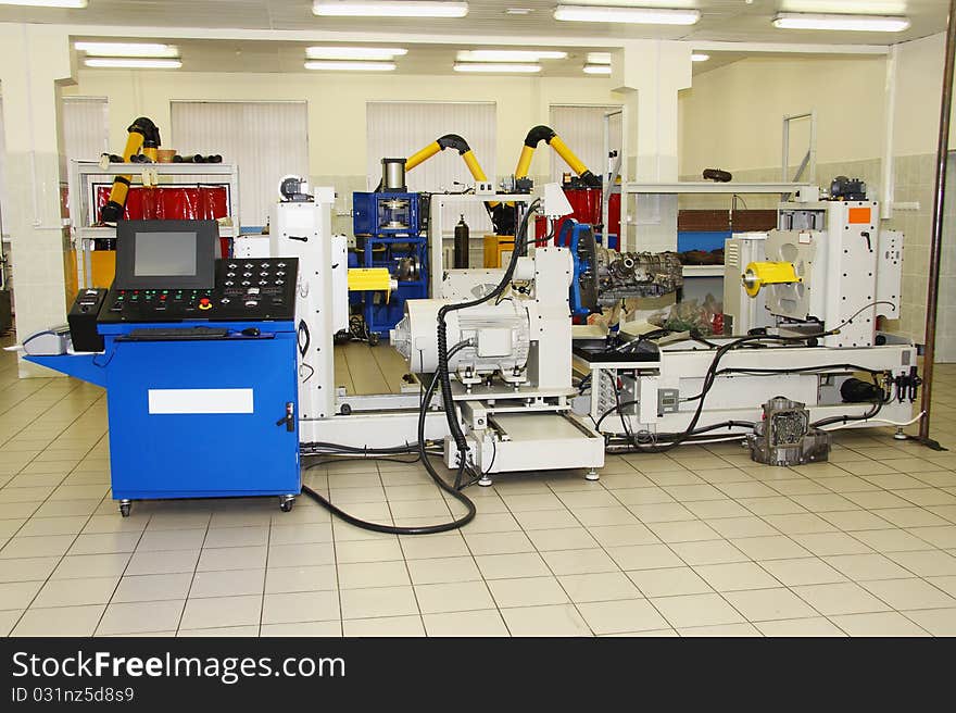 The image of machine tool for the repairing of automatic gearboxes