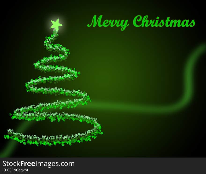 The best green Christmas tree background