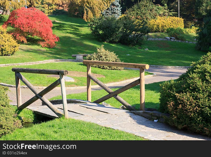 Turin Botanical Garden on a sunny day in autumn. Italy. Turin Botanical Garden on a sunny day in autumn. Italy