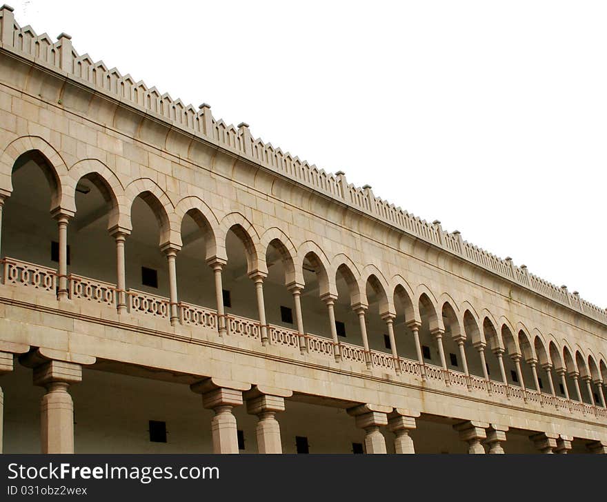 Old building with stone onstruction.Constructin is mainly using stones. The building was commissioned by H.E.H Nizam VII and designed by the Belgian architect Monsieur Jasper. Hyderabad,India. Old building with stone onstruction.Constructin is mainly using stones. The building was commissioned by H.E.H Nizam VII and designed by the Belgian architect Monsieur Jasper. Hyderabad,India