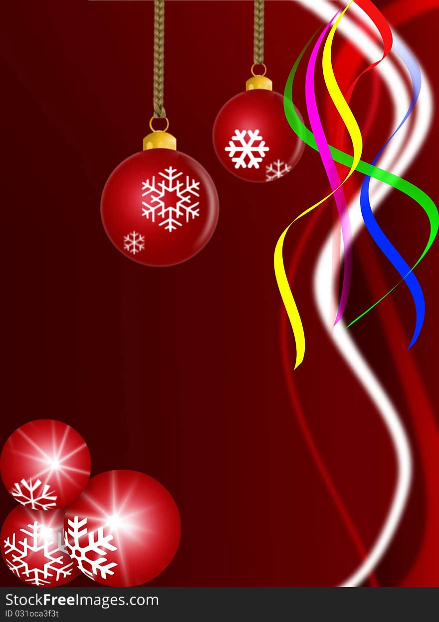 Colorful illustration of Christmas background