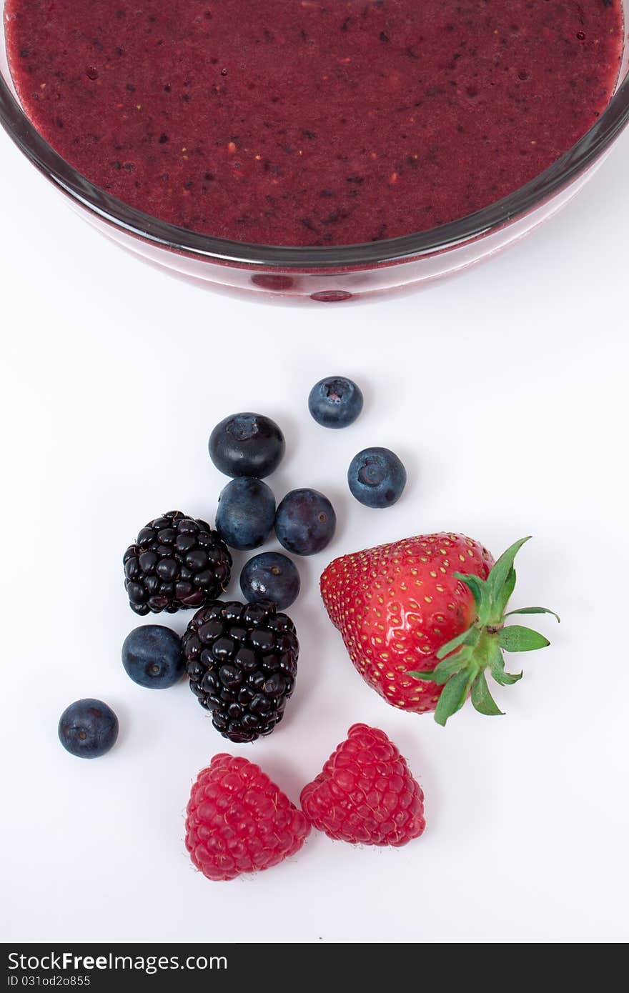 Delicious berry smoothie