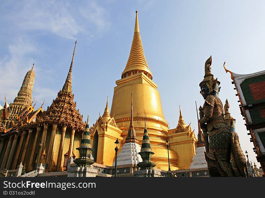 Golden Pagoda in Bangkok, Thailand