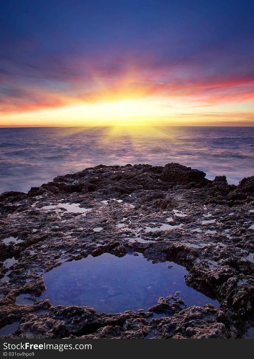 Sea and reflection