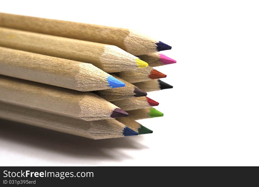 Twelve Colored Pencil