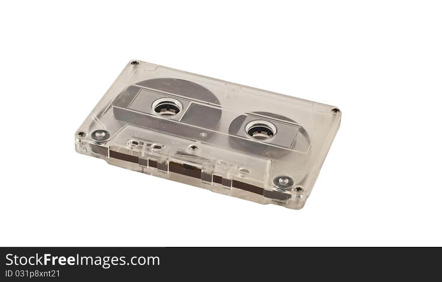 Cassette tapes isolated on a white background