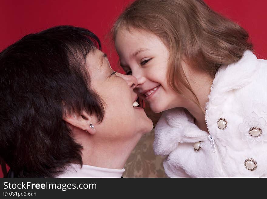 Little Girl With Her Grandmother