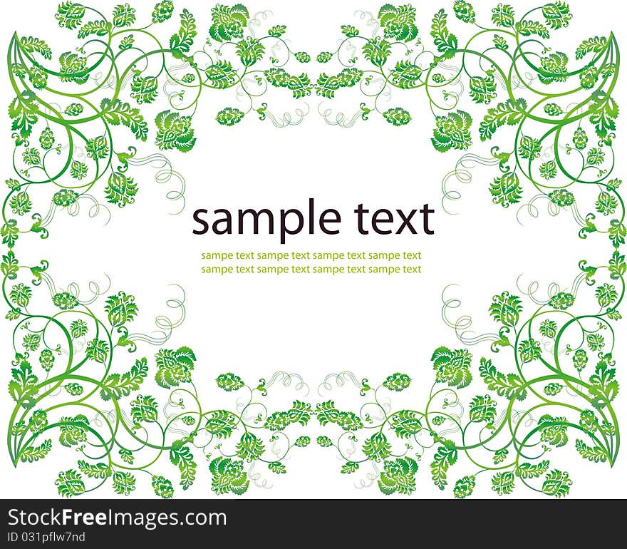 Vector floral vintage design elements