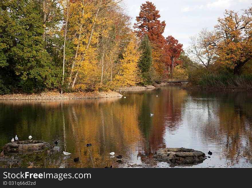 London Gardens In Autumn