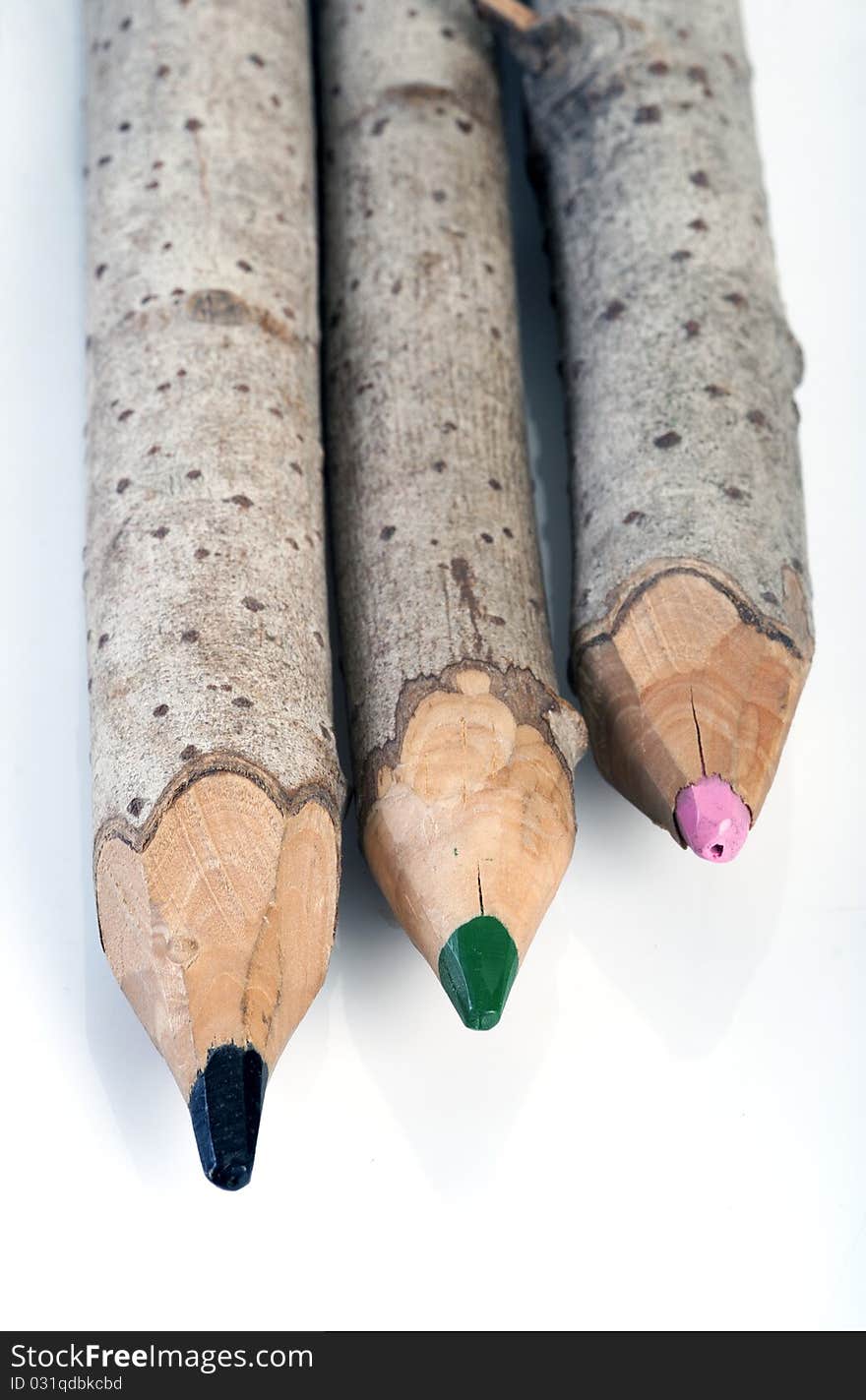 Crayons Made Of A Whole Branch