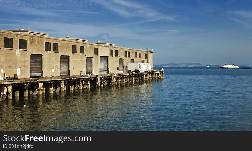 Shipping Dock On The Water