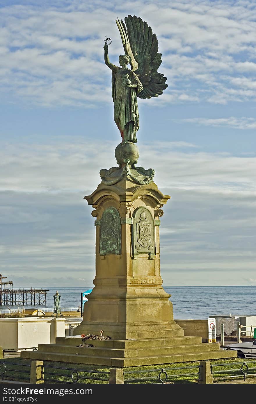 winged statue