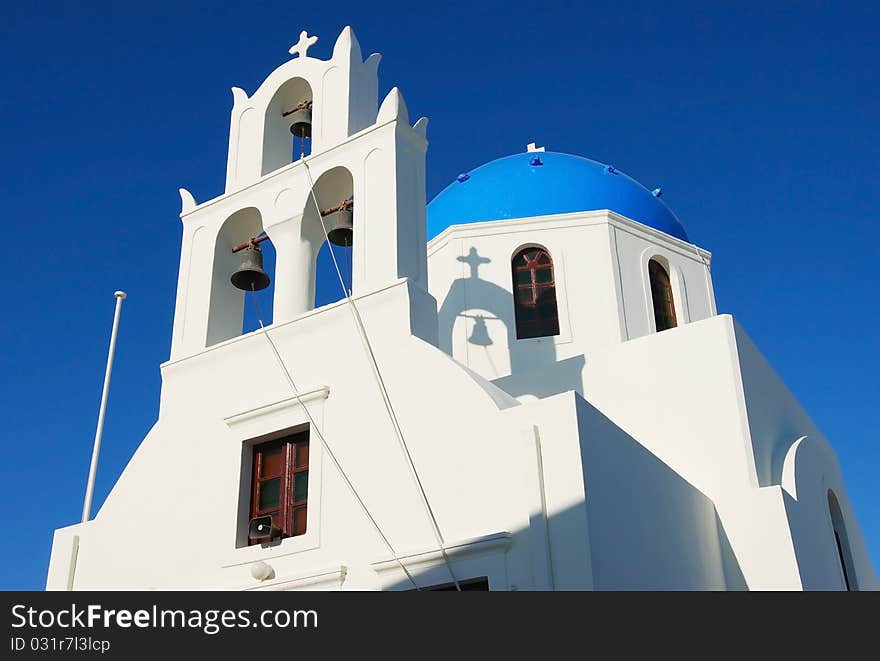 Blue church at Santorini