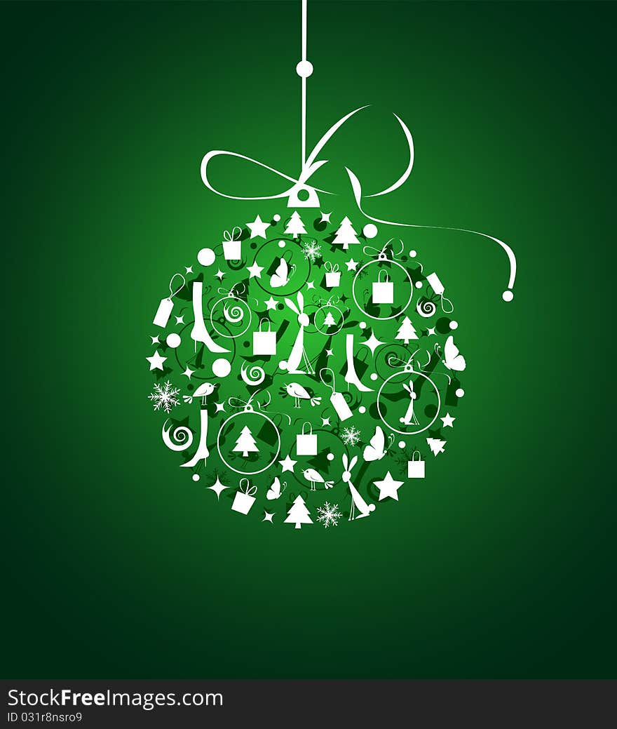 Christmas ball for your design