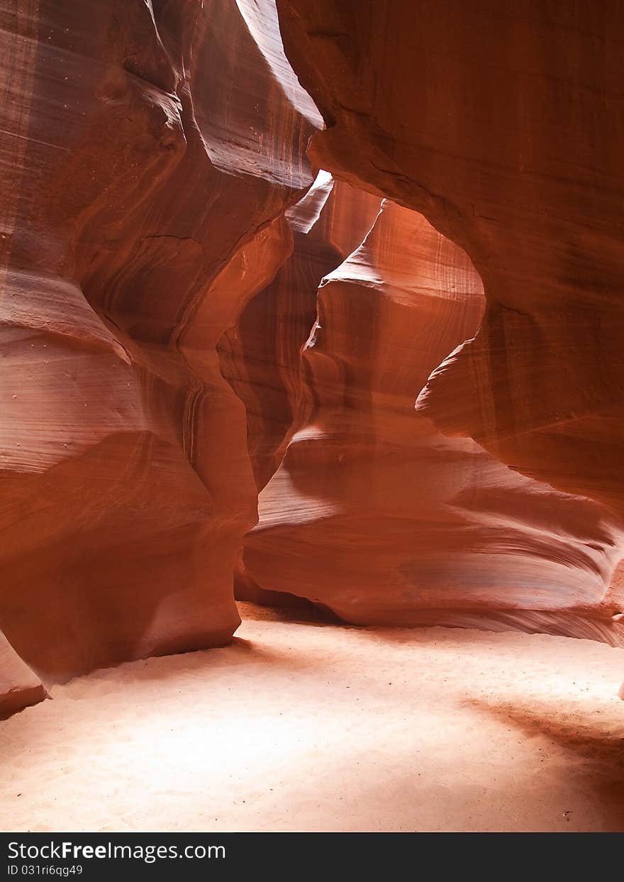 The Antelope Canyon