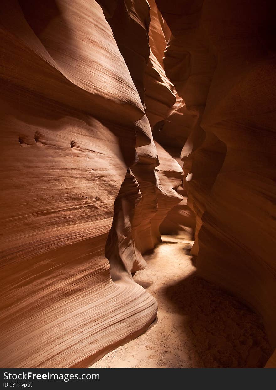 The Antelope Canyon