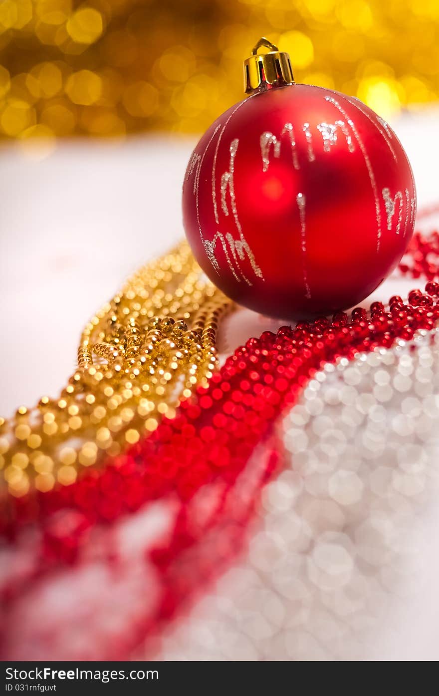 Red Christmas ball