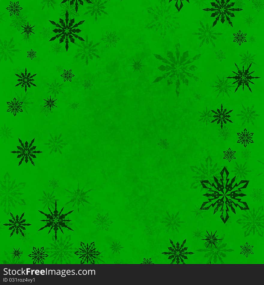 Green Christmas / New Year illustration background. Green Christmas / New Year illustration background.