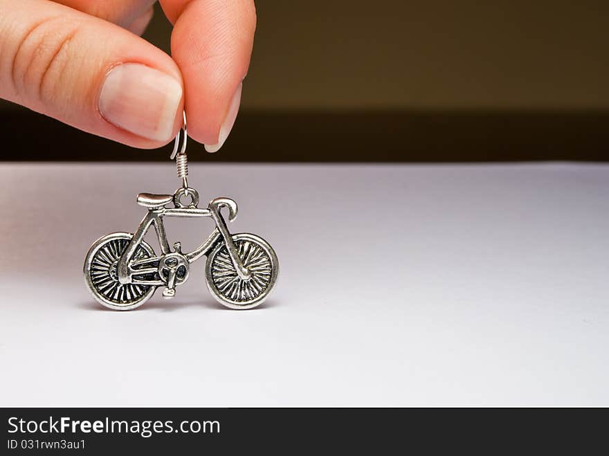 Bicycle earring