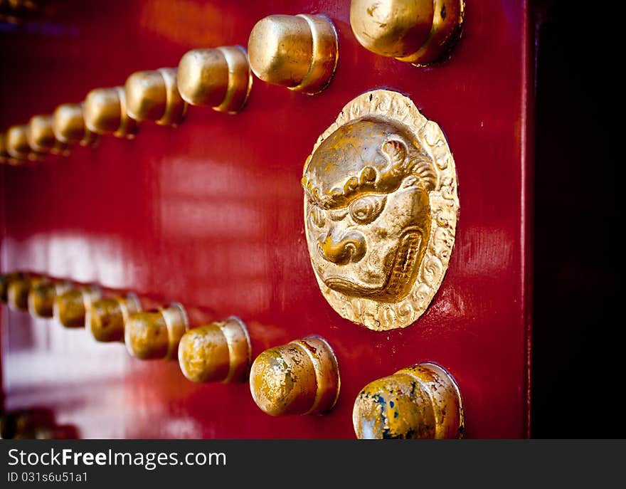 A grand entrance to an Oriental Palace. A grand entrance to an Oriental Palace