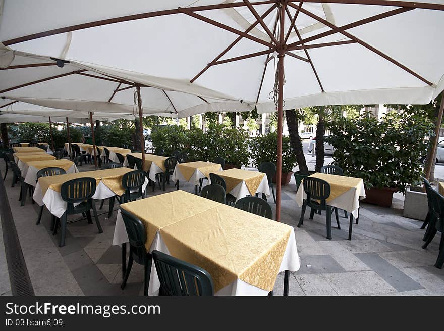 Armchairs And Chairs For Outdoor Restaurant