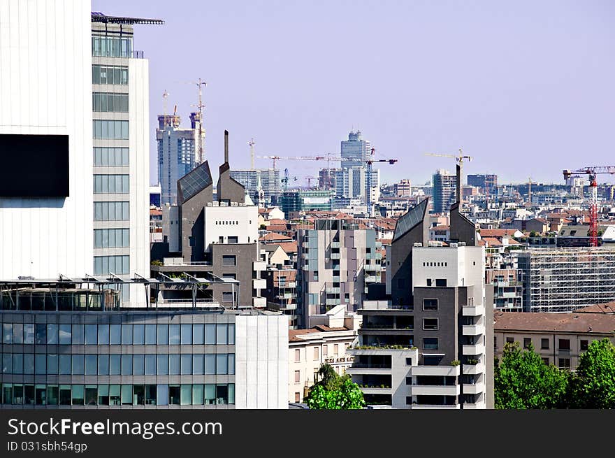 View of skyscrapers and buildings