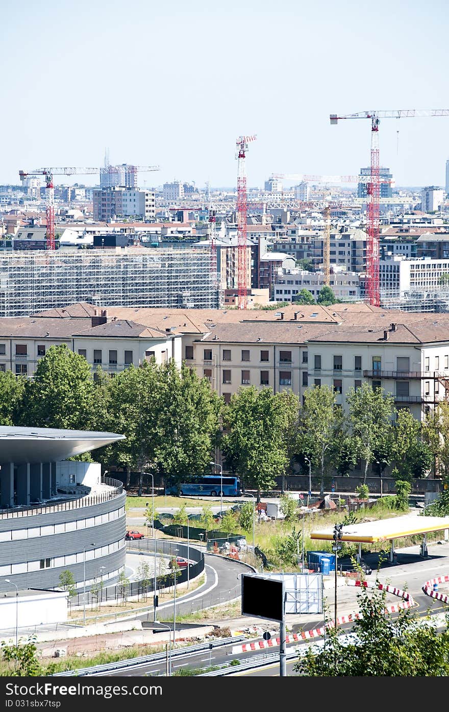 View of skyscrapers and buildings