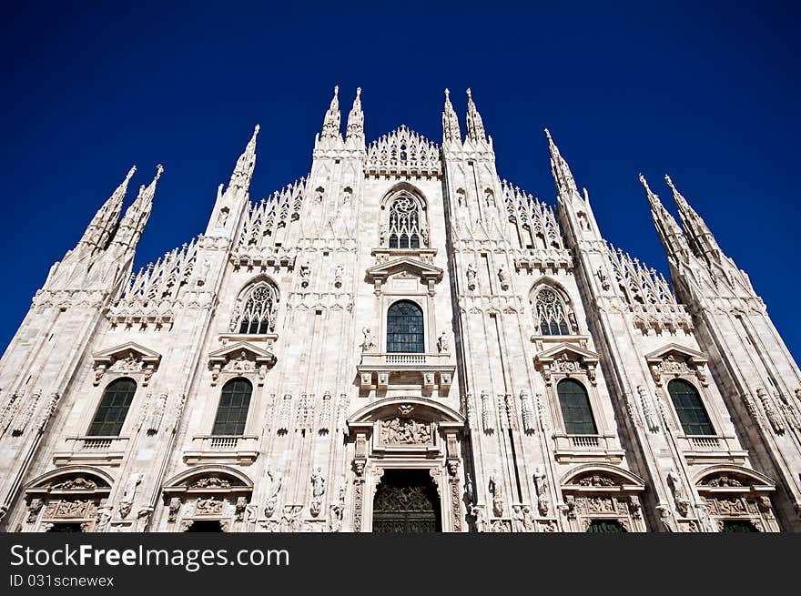 Milan Cathedral architecture and statues