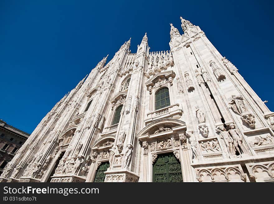 Milan Cathedral architecture and statues