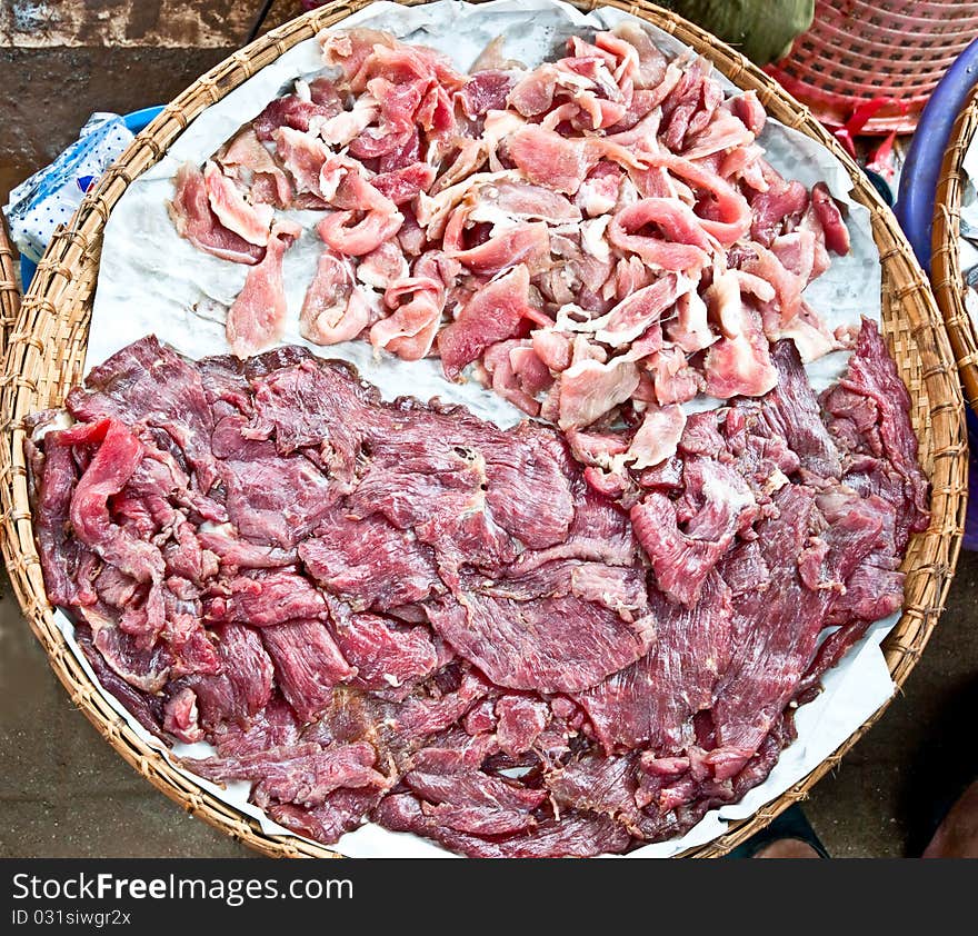 The Dried pork