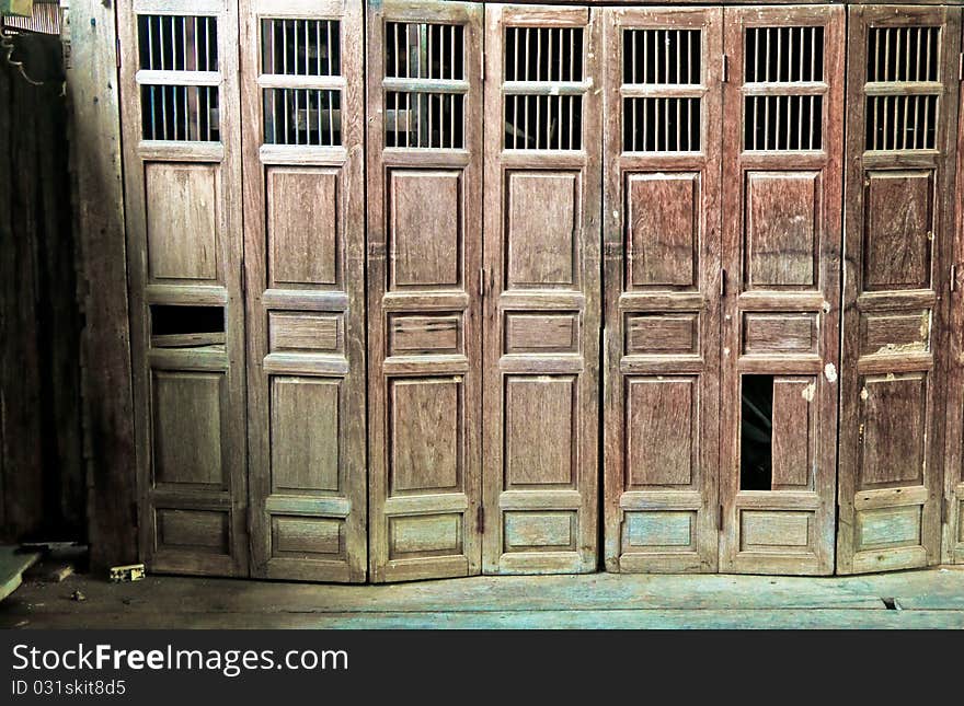 The Vintage door is abstract background