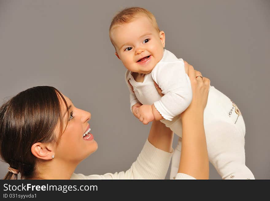 Mother with her baby