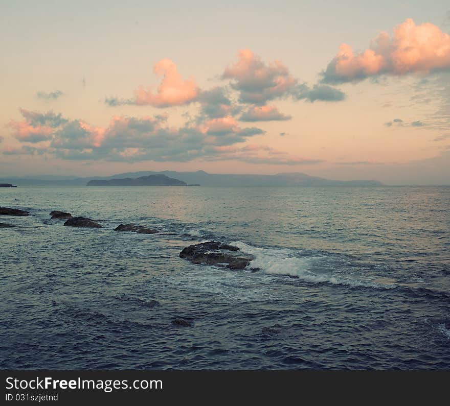 Picture of an ocean landscape