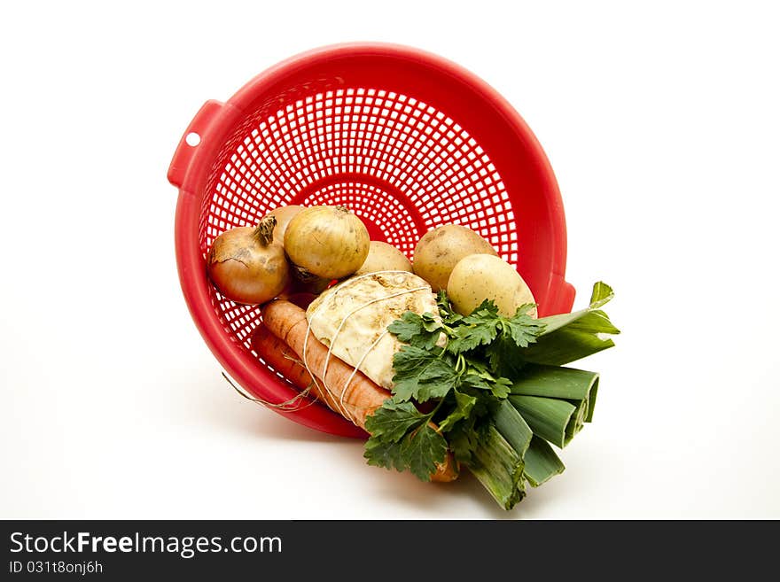 Soup Vegetable In The Sieve