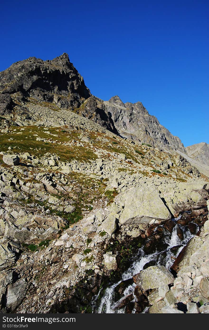 Panorama, the High Tatra Mountains, Slovakia. Panorama, the High Tatra Mountains, Slovakia