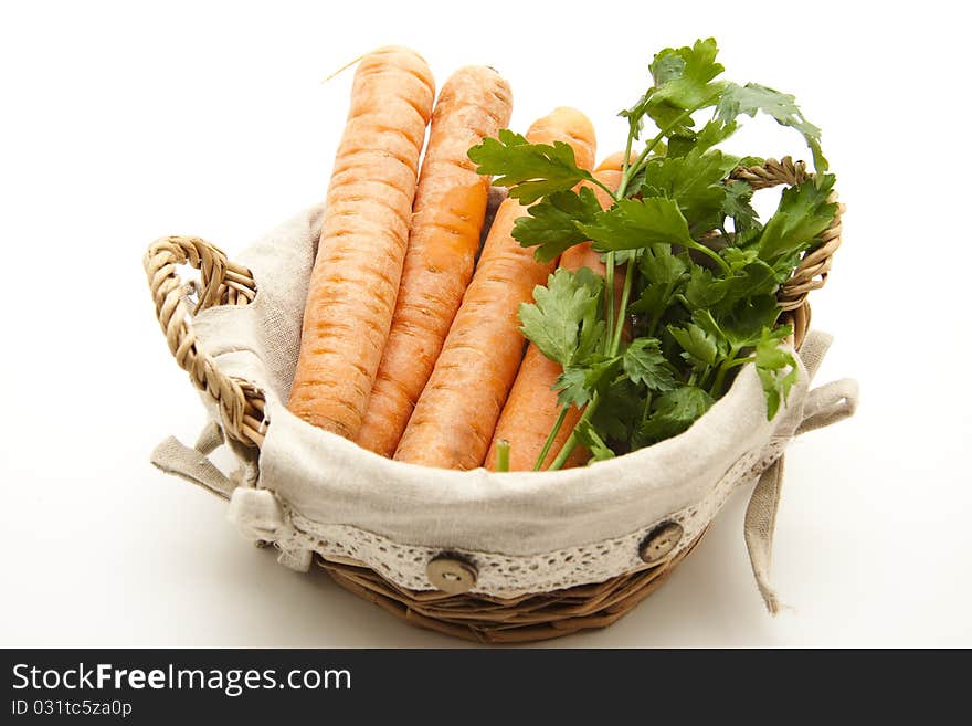 Soup vegetable in the basket