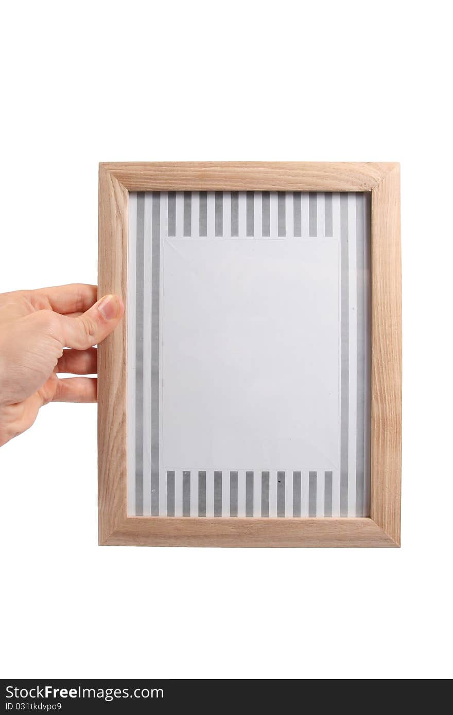 Hand Hold Blank Photo Frame