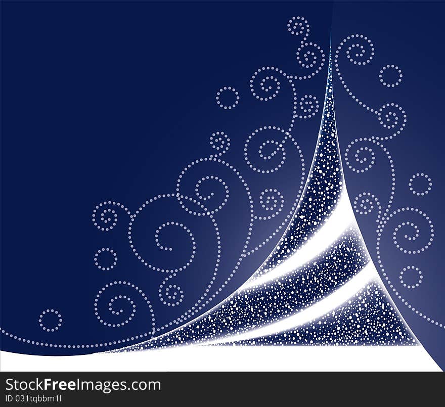 Vector illustration of Christmas tree