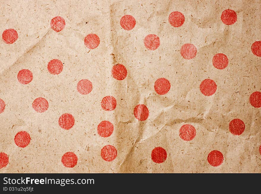 Old paper with red spots. Old paper with red spots