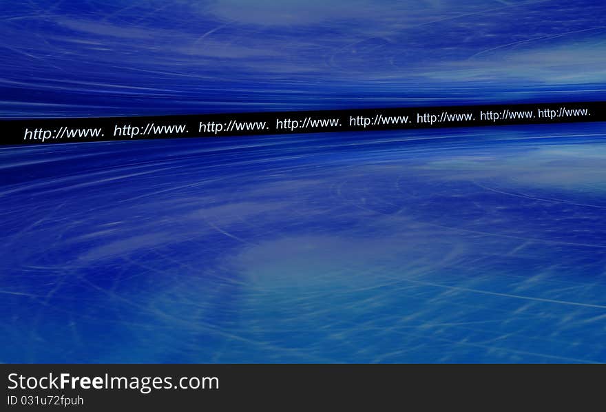 World white web text on a blue background. World white web text on a blue background