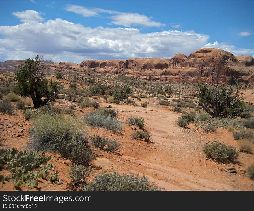 Eerily beautiful Corona Arch Trail, Moab, just outside Arches National Park