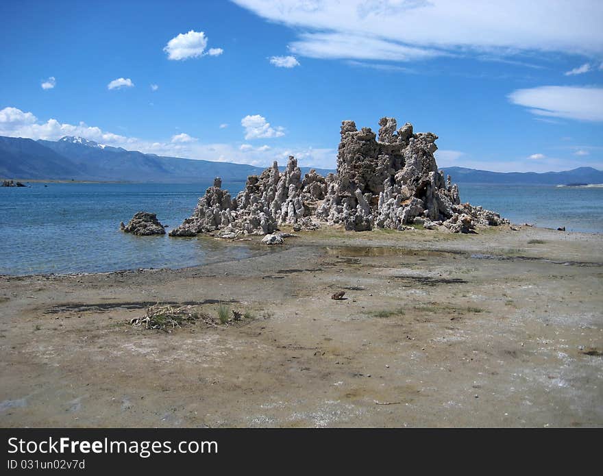 Tufa towers and spires in Mono Lake Tufa State Nature Reserve, near Lee Vining, CA