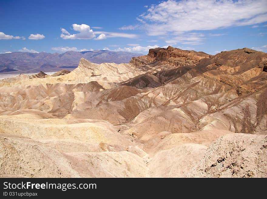 Zabriskie Point reefs, Death Valley National Park. Zabriskie Point reefs, Death Valley National Park