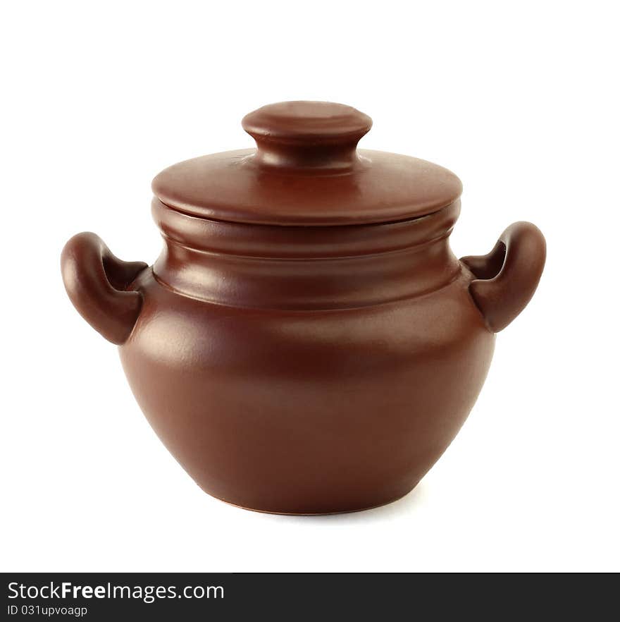 Ceramic Pot Isolated