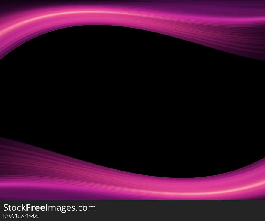 Light purple waves over black background with space for insert text or design