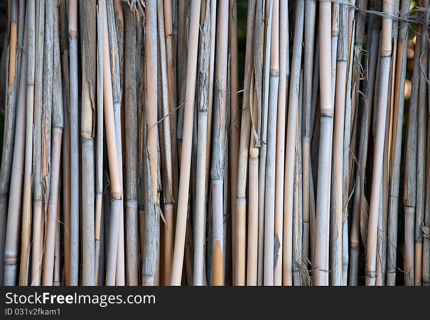 Bamboo fence, retro texture, background