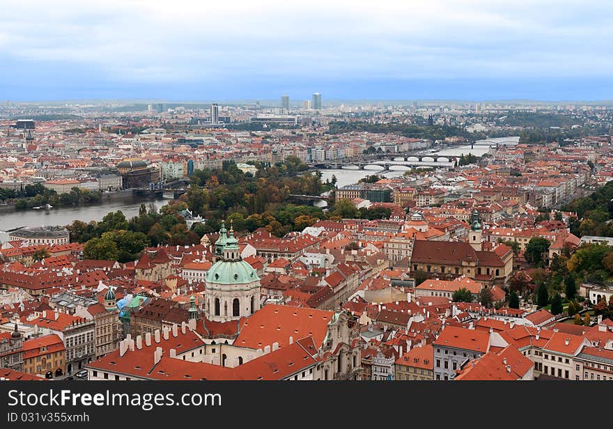 View Of Prague From The Top