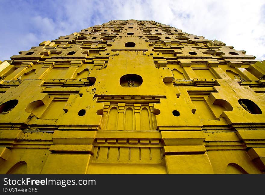 Wangwiwegaram Temple,Indian style Temple in West of Thailand